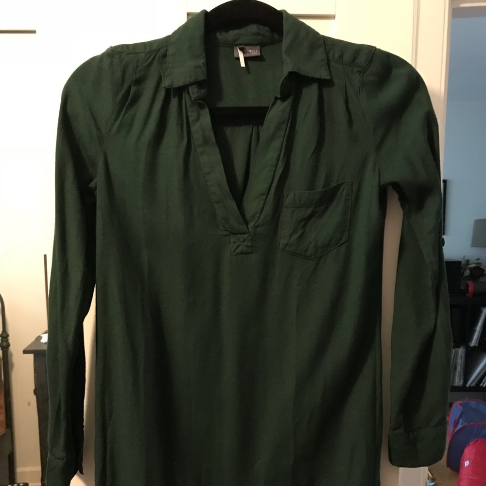 Dark green blouse